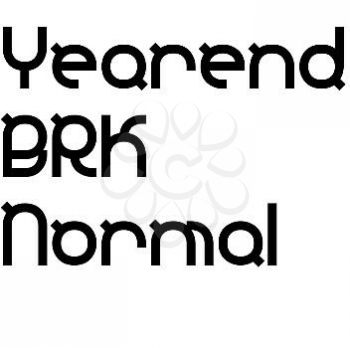 Yearend Font