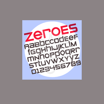 Zeroes Font