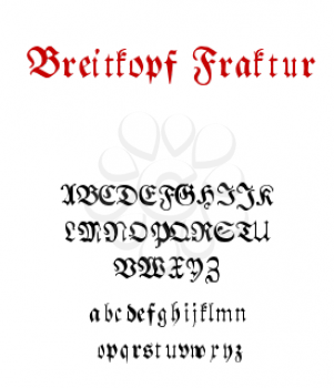 Breitkopf Font