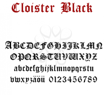 Cloister Font