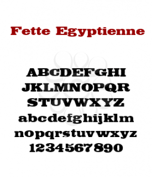 Egyptienne Font