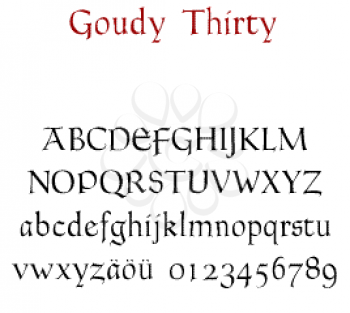 Goudy Font