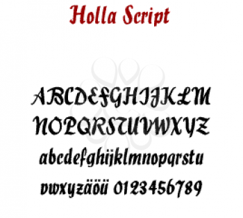 Italic Font