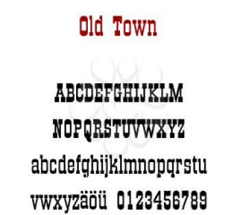 Retro Old Font