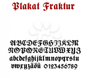 Plakat Font