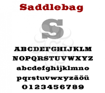 Saddlebag Font