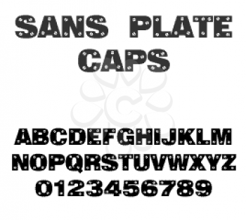 Plate Font