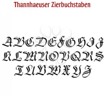 Zierbuchstaben Font