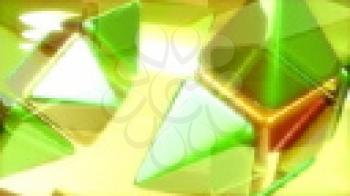 Royalty Free HD Video Clip of Rotating Cubes and Pyramids