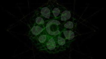 Royalty Free Video of a Green Sphere