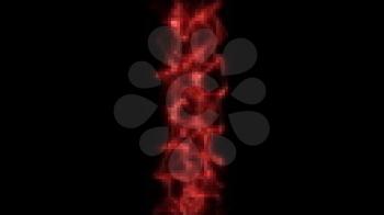 Royalty Free Video of an Abstract Red Rising Matter