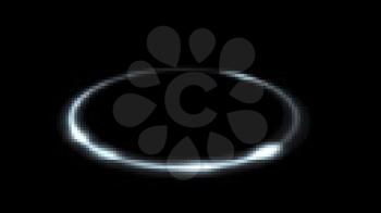Royalty Free Video of a Spinning Silver Ring