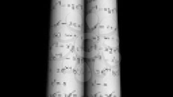Royalty Free Video of Rotating Mathematical Scrolls