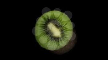 Royalty Free Video of a Rotating Kiwi