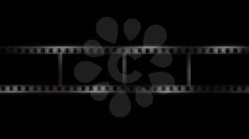 Royalty Free Video of a Moving Filmstrip