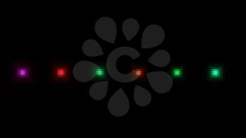Royalty Free Video of Flashing Stage Lights 