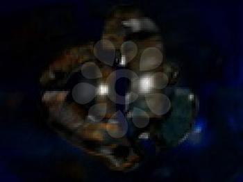 Royalty Free Video of a Spinning Shape