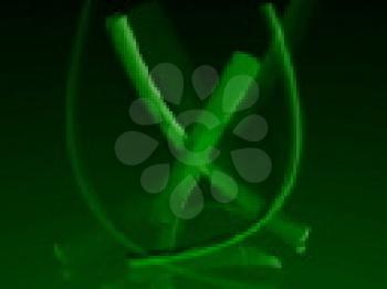 Royalty Free Video of a Green Abstract
