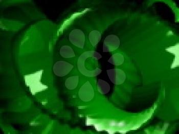 Royalty Free Video of a Revolving Green Abstract Design