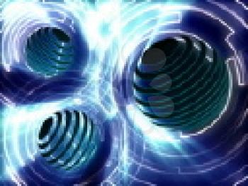 Royalty Free Video of Spinning Circles