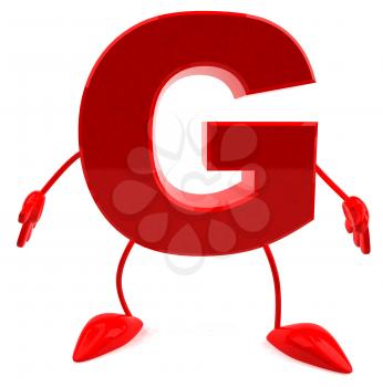 Royalty Free 3d Clipart Image of the Letter G