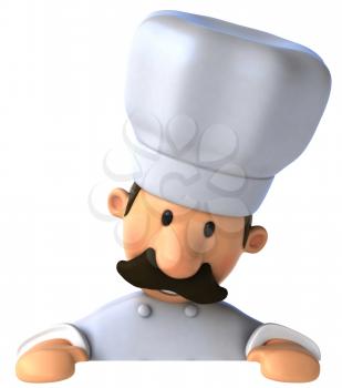 Royalty Free Clipart Image of a Baker