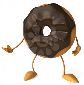 Royalty Free Clipart Image of a Doughnut
