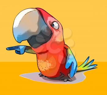 Fun parrot