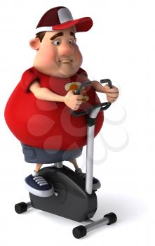 Overweight guy