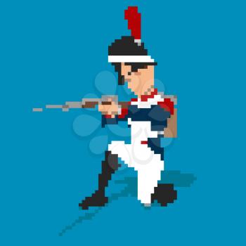 Napoleonic soldier pixel art