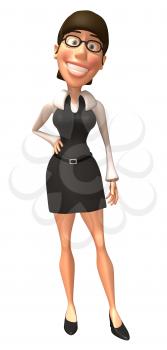Royalty Free 3d Clipart Image of a Businesswoman