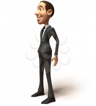 Royalty Free 3d Clipart Image of a Businessman