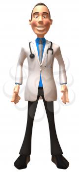 Royalty Free 3d Clipart Image of a Physician