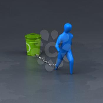 Burden symbol - 3D Illustration