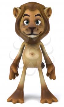 Royalty Free 3d Clipart Image of a Lion