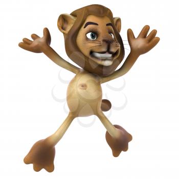 Royalty Free 3d Clipart Image of a Lion
