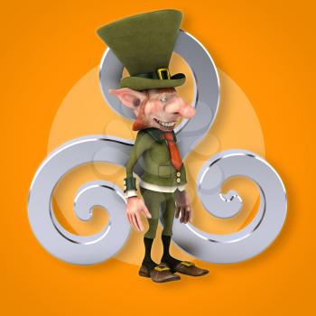 Fun leprechaun - 3D Illustration