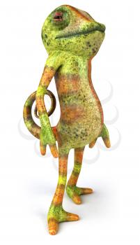 Royalty Free 3d Clipart Image of a Chameleon