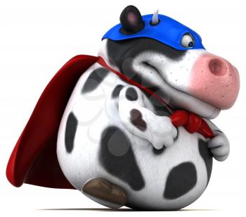 Super cow - 3D Illustration