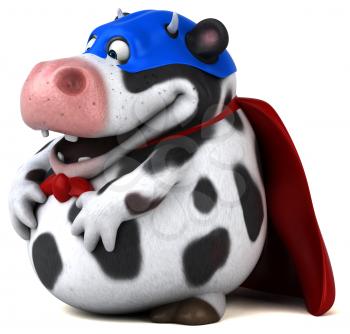 Super cow - 3D Illustration