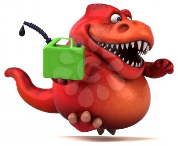 Fun dinosaur - 3D Illustration