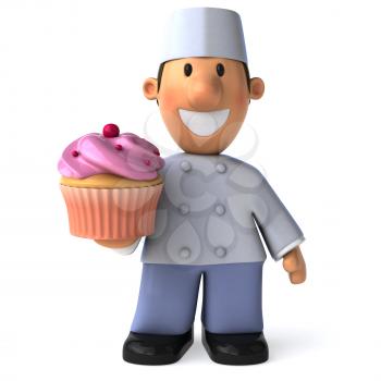 Fun baker - 3D Illustration