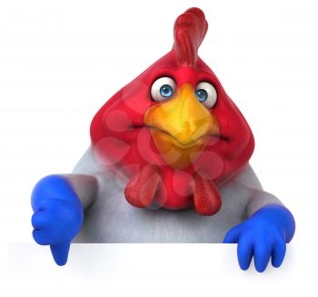 French chick - 3D Illustration