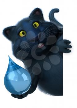 Fun cat - 3D Illustration