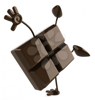Royalty Free Clipart Image of Chocolate