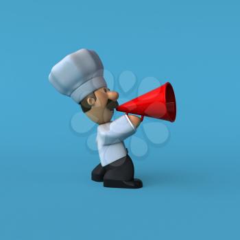Fun chef - 3D Illustration