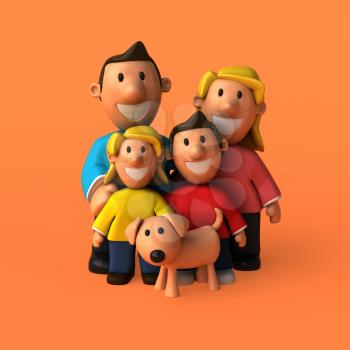 Family - 3D Illustration