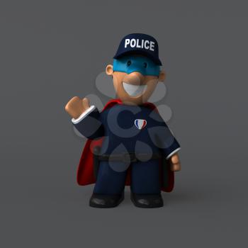 Police - 3D Illustration