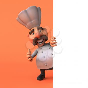 Cartoon chef - 3D Illustration