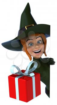 Sexy witch - 3D Illustration